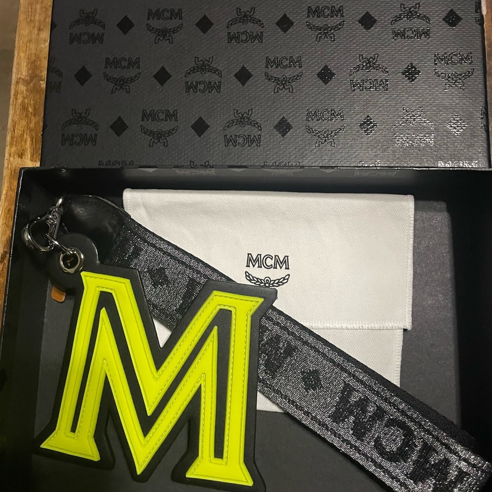MCM large Black and Neon Key Holder